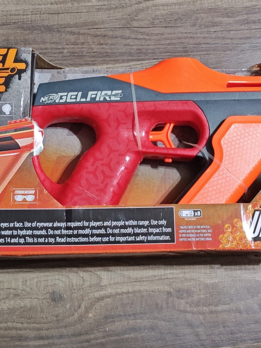 Nerf pro Gel fire uproar Fires 7 rounds a secound